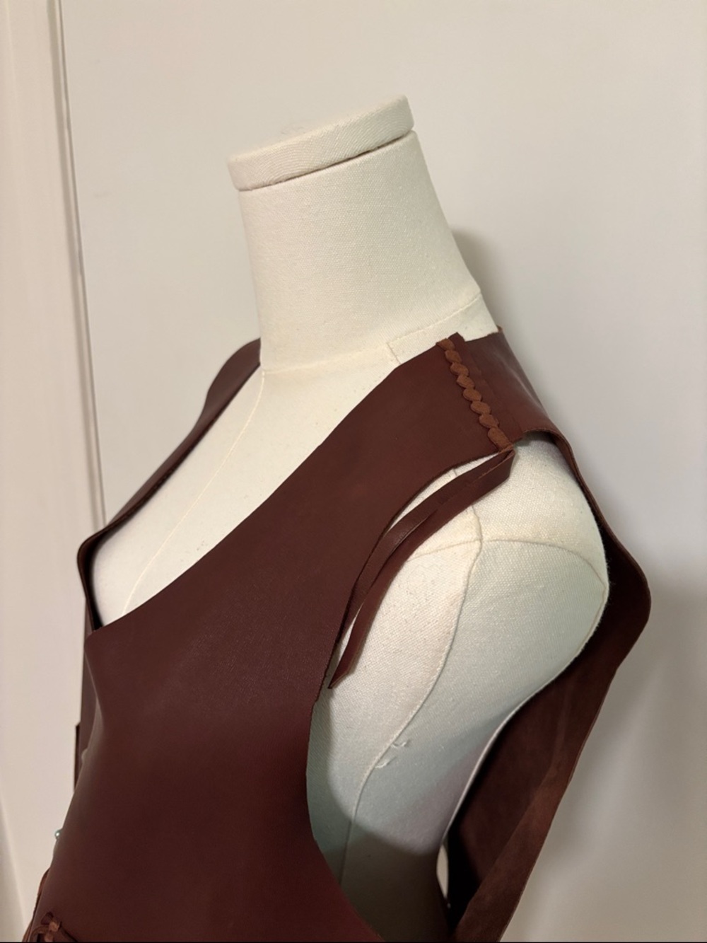 Ralph Lauren Deep Brown Leather Vest - Picture 9 of 9